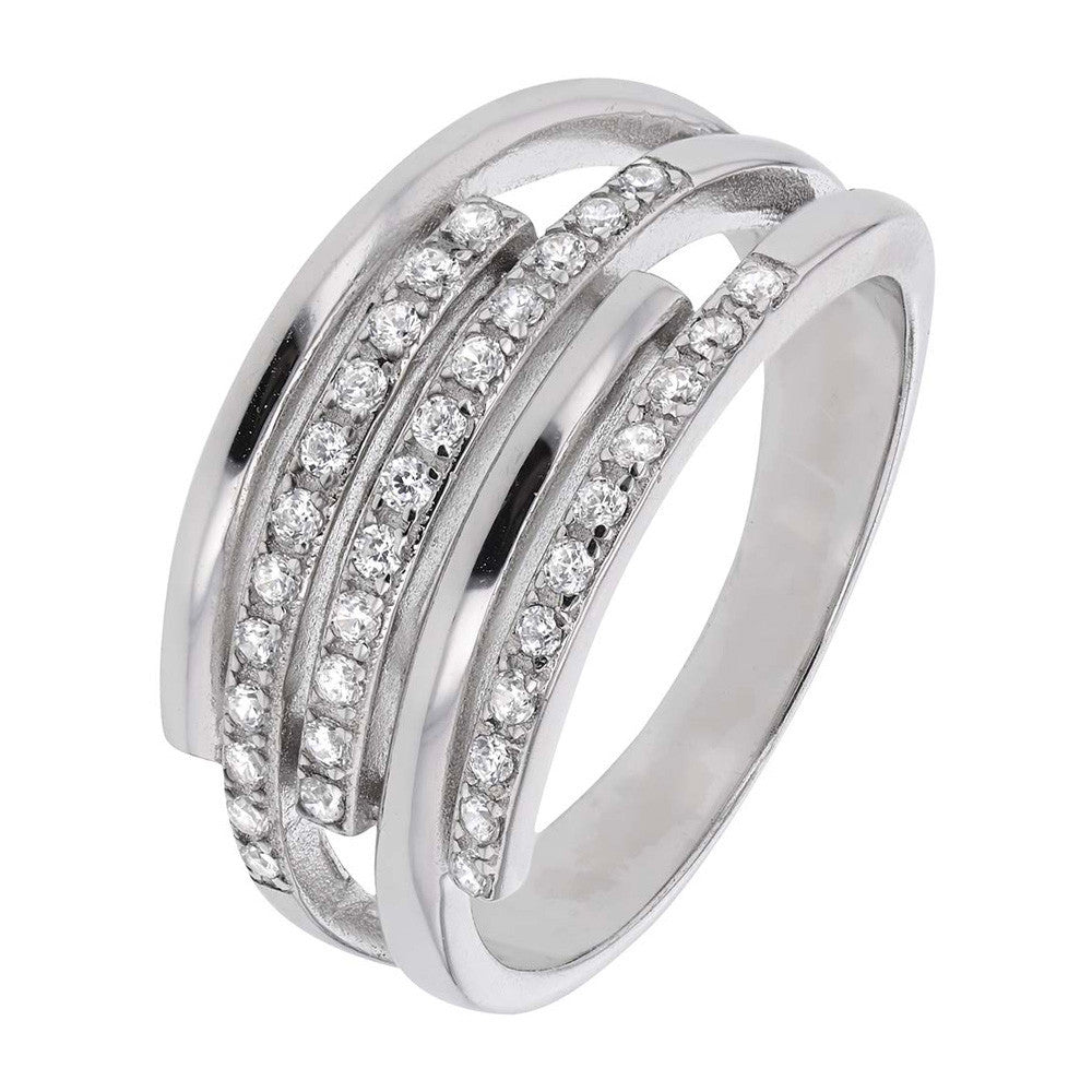 Bague en Argent et Oxyde de Zirconium  - 1