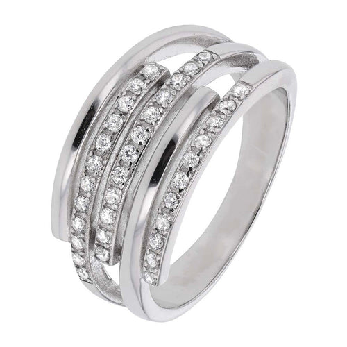 Bague en Argent et Oxyde de Zirconium  - 1