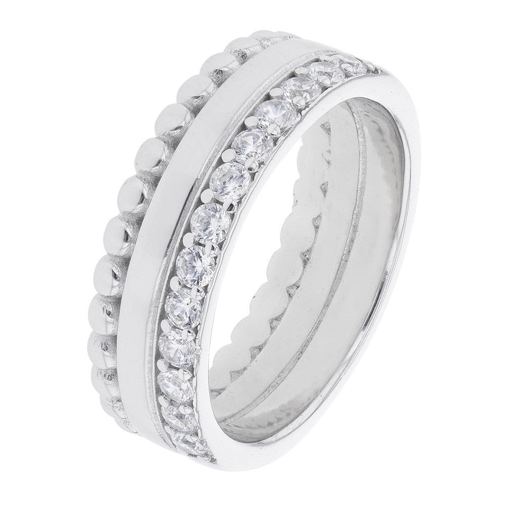 Bague en Argent et Oxyde de Zirconium - 1