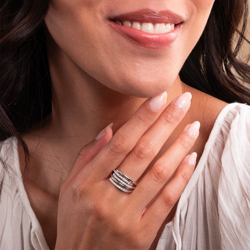 Bague en Argent et Oxyde de Zirconium  - 2