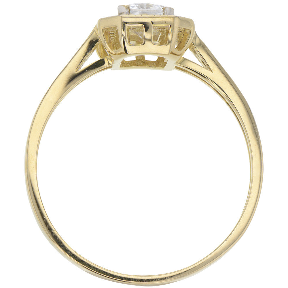 Bague en Or et Oxyde de Zirconium - 2