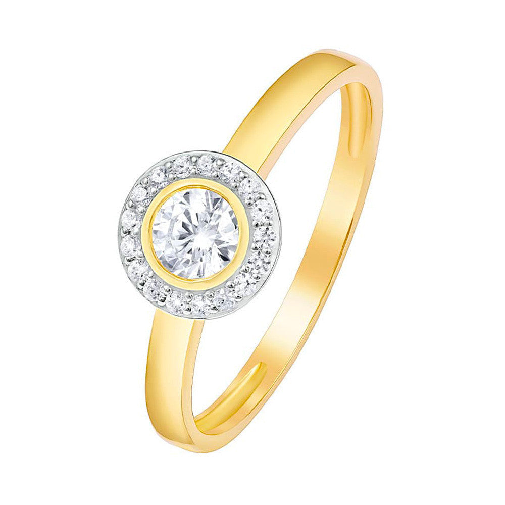 Bague en Or et Oxyde de Zirconium - 1
