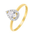 Bague en Or et Oxyde de Zirconium - 1