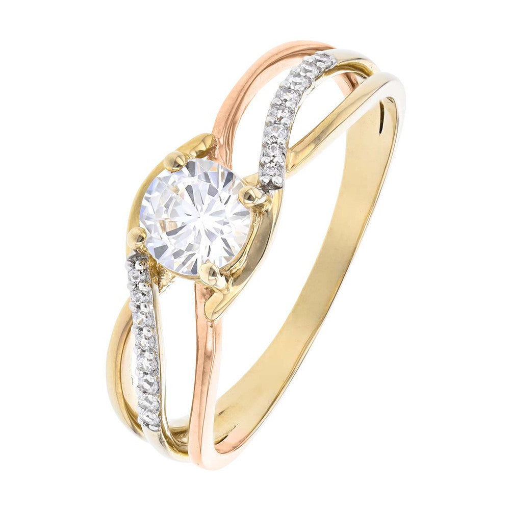 Bague en Or et Oxyde de Zirconium - 1