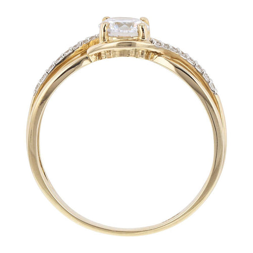Bague en Or et Oxyde de Zirconium - 2