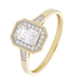 Bague en Or et Oxyde de Zirconium - 1