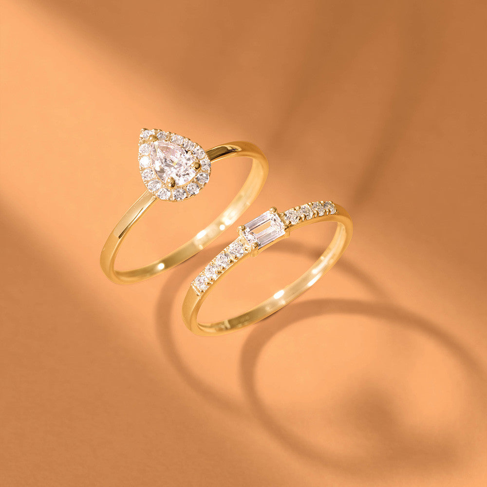 Bague en Or et Oxyde de Zirconium - 2