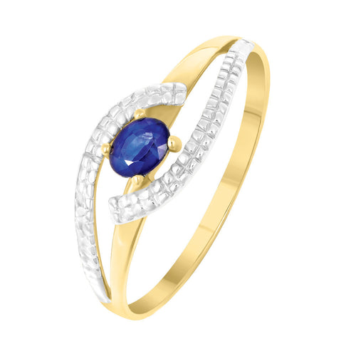 Bague en Or et Saphir - 1