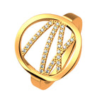 Bague Les Georgettes 16 mm en Laiton et Oxyde de Zirconium  - 1