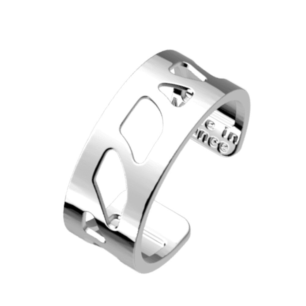 Bague Les Georgettes en Laiton Argenté 8 mm - 1