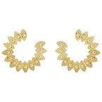 Boucles d'Oreilles Anamila en Plaqué Or - 1