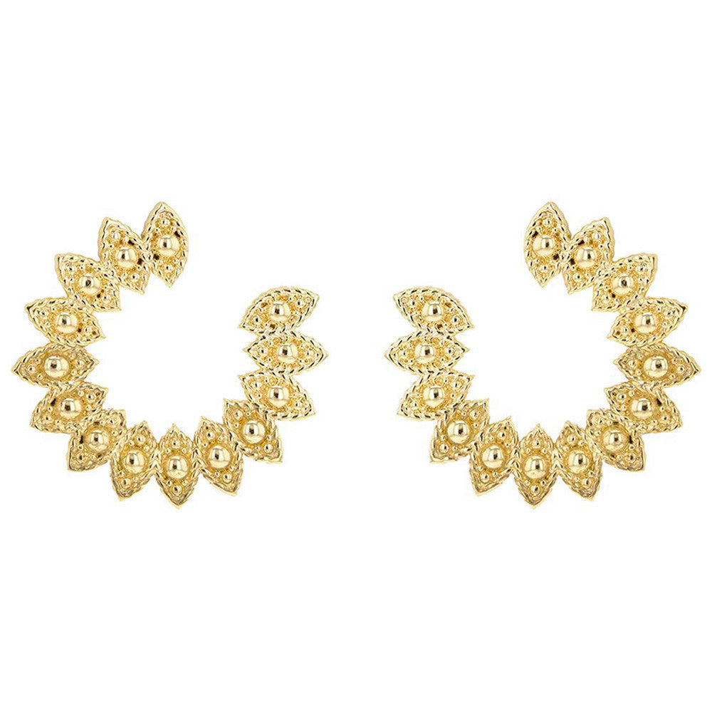 Boucles d'Oreilles Anamila en Plaqué Or - 1