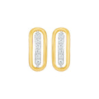 Boucles d'Oreilles Boutons en Or et Diamant - 1