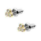 Boucles d'Oreilles Boutons Fossil Collection Sadie en Acier et Verre - 2