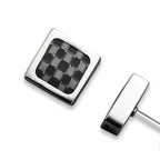 Boucles d'Oreilles Boutons Rochet Collection Mercury en Acier - 2