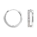 Boucles d'Oreilles Créoles Atelier Juliette en Or et Diamant - 1