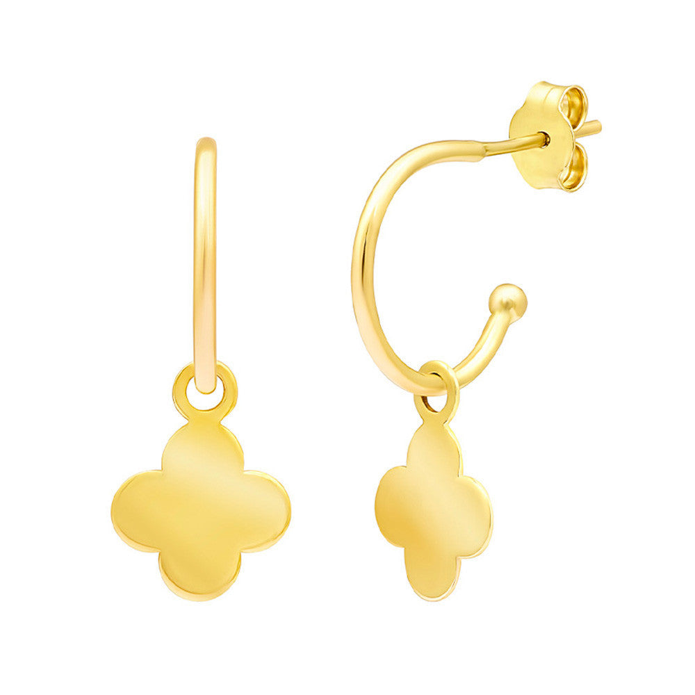 Boucles d'Oreilles Créoles en Or - 1