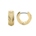 Boucles d'Oreilles Créoles Fossil Collection Harlow en Acier - 1