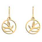 Boucles d'Oreilles Dormeuses Les Georgettes 16 mm en Métal et Oxyde de Zirconium  - 1