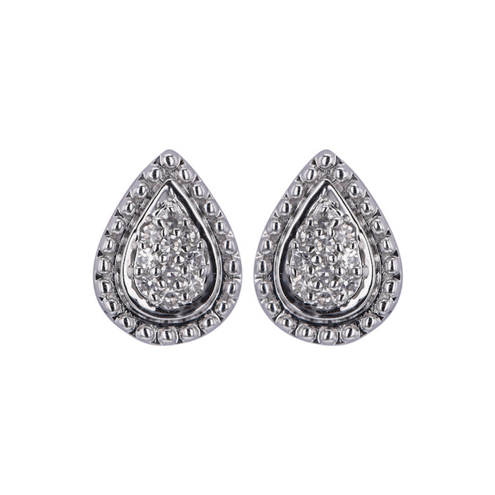Boucles d'oreilles en Or Blanc - 1