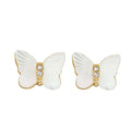 Boucles d'Oreilles Fossil Collection Jewelry en Acier, Nacre et Oxyde de Zirconium - 1