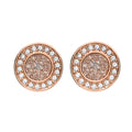 Boucles d'oreilles Fossil  en Acier Doré Rose - 1