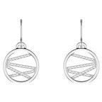 Boucles d'Oreilles Les Georgettes 16 mm en Laiton et Oxyde de Zirconium  - 1