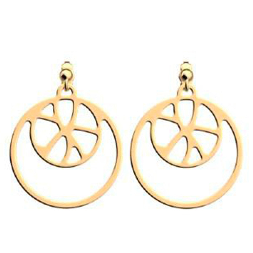 Boucles d'Oreilles Les Georgettes  Collection Essentielles en Laiton - 1
