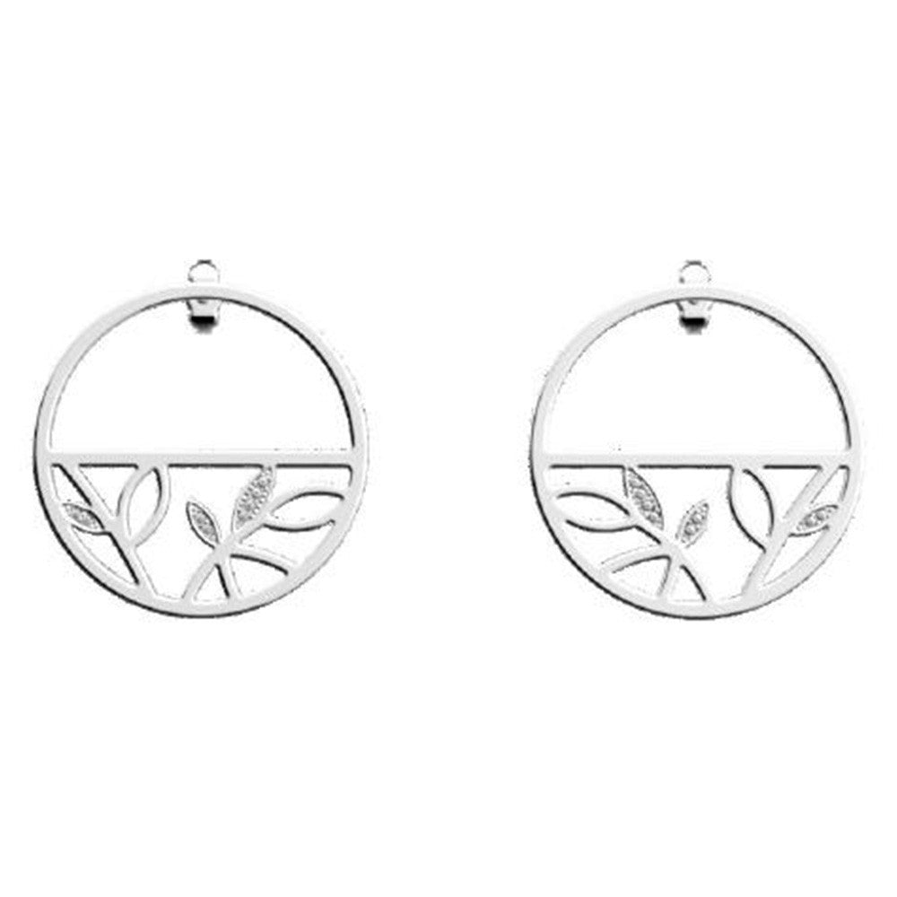 Boucles d'Oreilles Les Georgettes  Collection Précieuses en Métal et Oxyde de Zirconium - 1