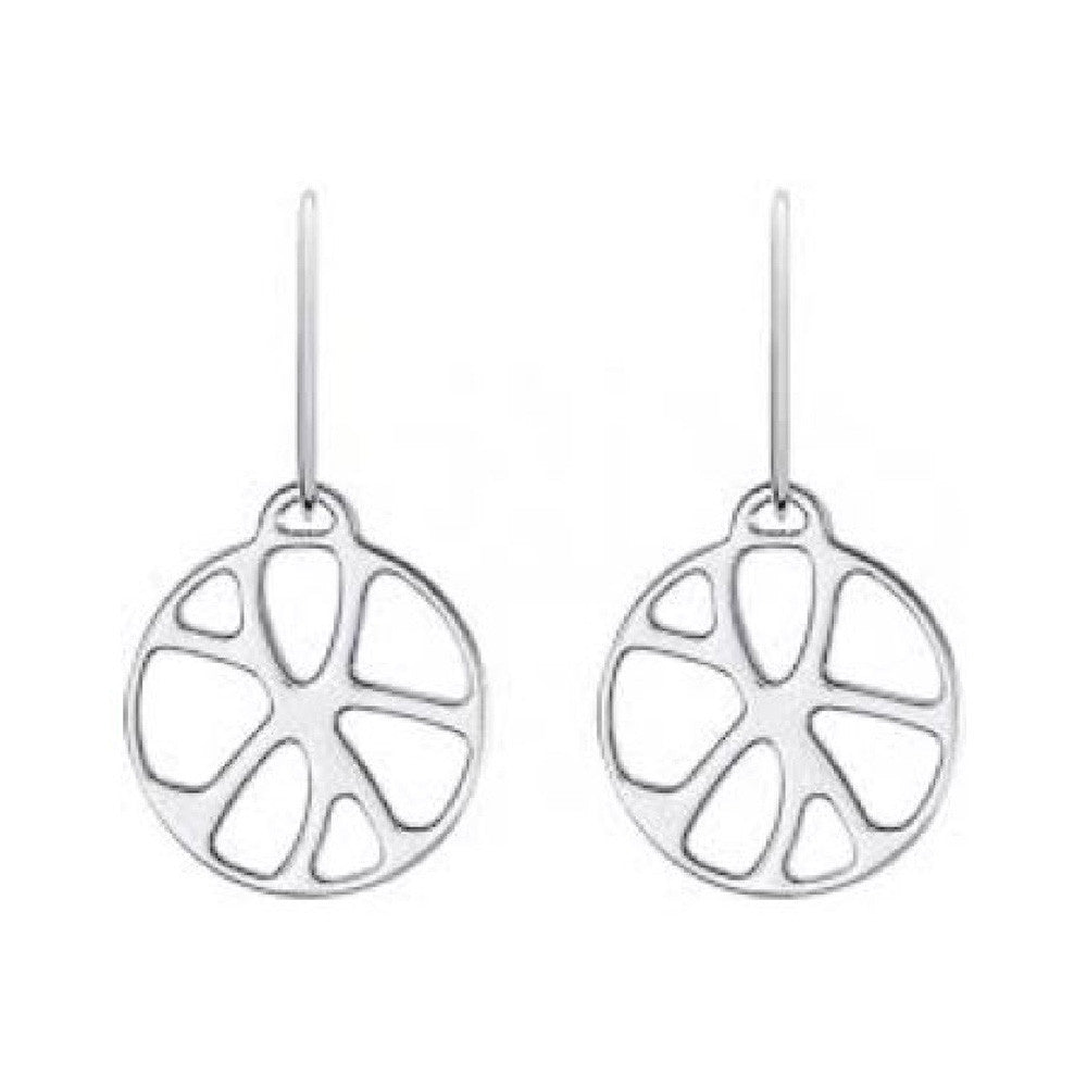 Boucles d'Oreilles Les Georgettes en Laiton Argenté 16 mm - 1