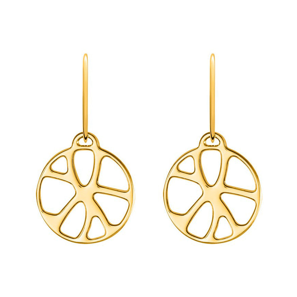 Boucles d'Oreilles Les Georgettes en Laiton Doré 16 mm - 1