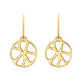 Boucles d'Oreilles Les Georgettes en Laiton Doré 16 mm - 1