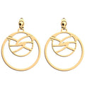 Boucles d'Oreilles Pendantes Les Georgettes 16/25 mm Collection Essentielles en Métal - 1