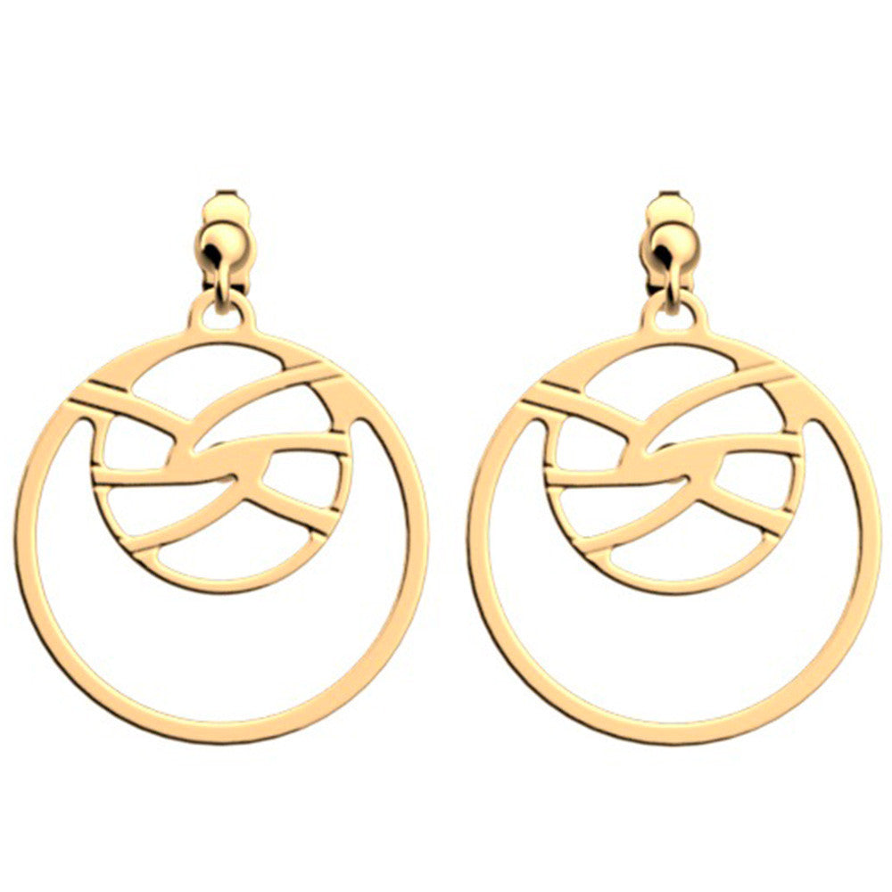 Boucles d'Oreilles Pendantes Les Georgettes 16/25 mm Collection Essentielles en Métal - 1