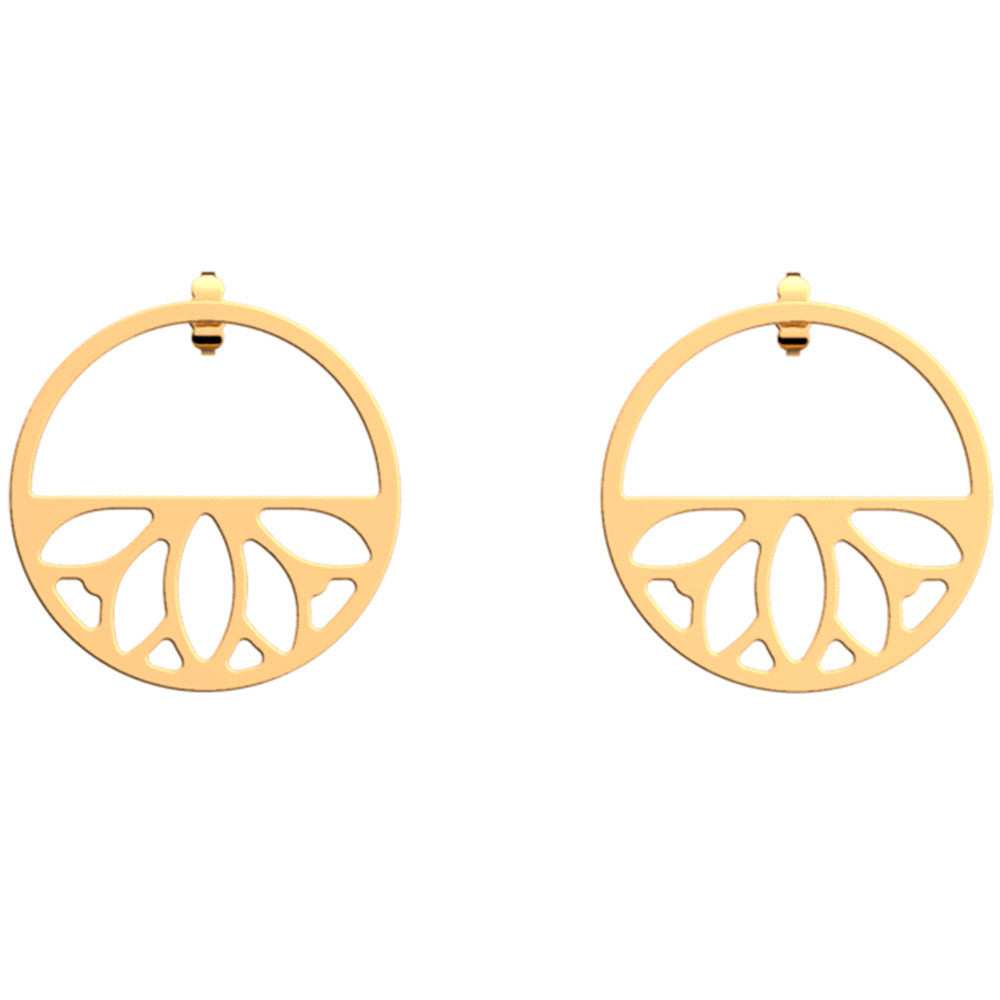 Boucles d'Oreilles Pendantes Les Georgettes 30 mm en Métal - 1