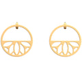 Boucles d'Oreilles Pendantes Les Georgettes 30 mm en Métal - 1