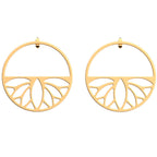 Boucles d'Oreilles Pendantes Les Georgettes 43 mm en Métal - 1