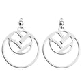Boucles d'Oreilles Pendantes Les Georgettes Essentielles 25 mm en Métal - 1