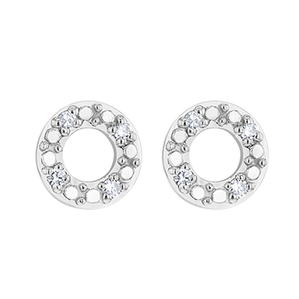 Boucles d'Oreilles Sandro Or et Diamant - 1