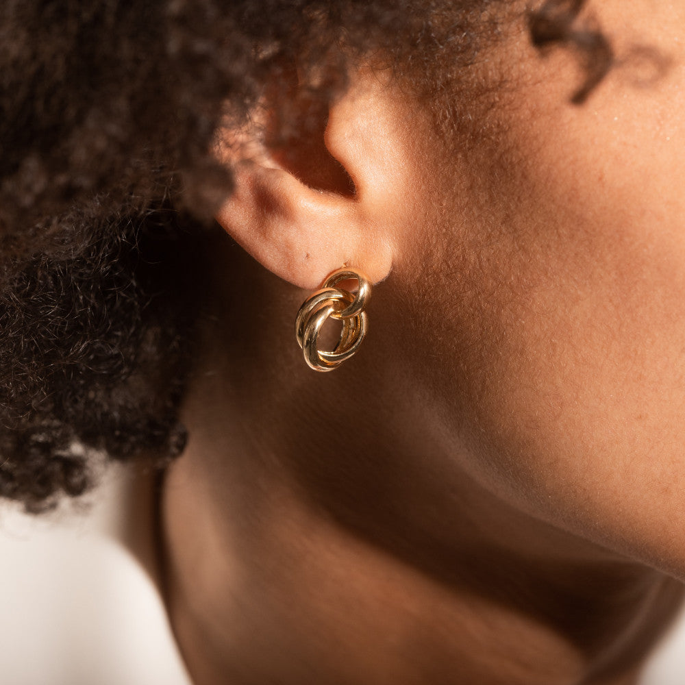 Boucles d'Oreilles Sully en Plaqué Or - 2