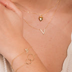 Bracelet  Double cercle en Or Jaune - 2
