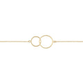Bracelet  Double cercle en Or Jaune - 1