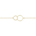 Bracelet  Double cercle en Or Jaune - 1
