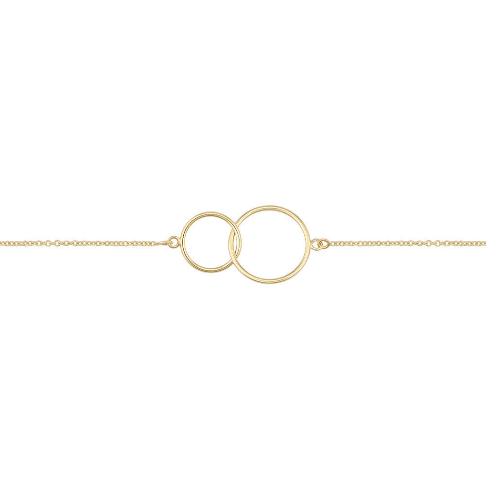 Bracelet  Double cercle en Or Jaune - 1