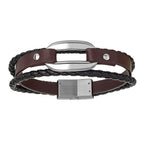 Bracelet en Acier et Onyx - 1