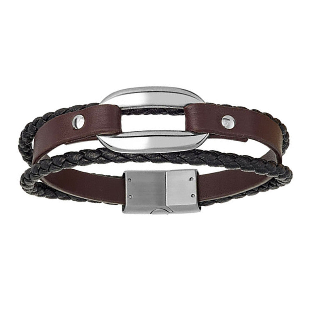 Bracelet en Acier et Onyx - 1