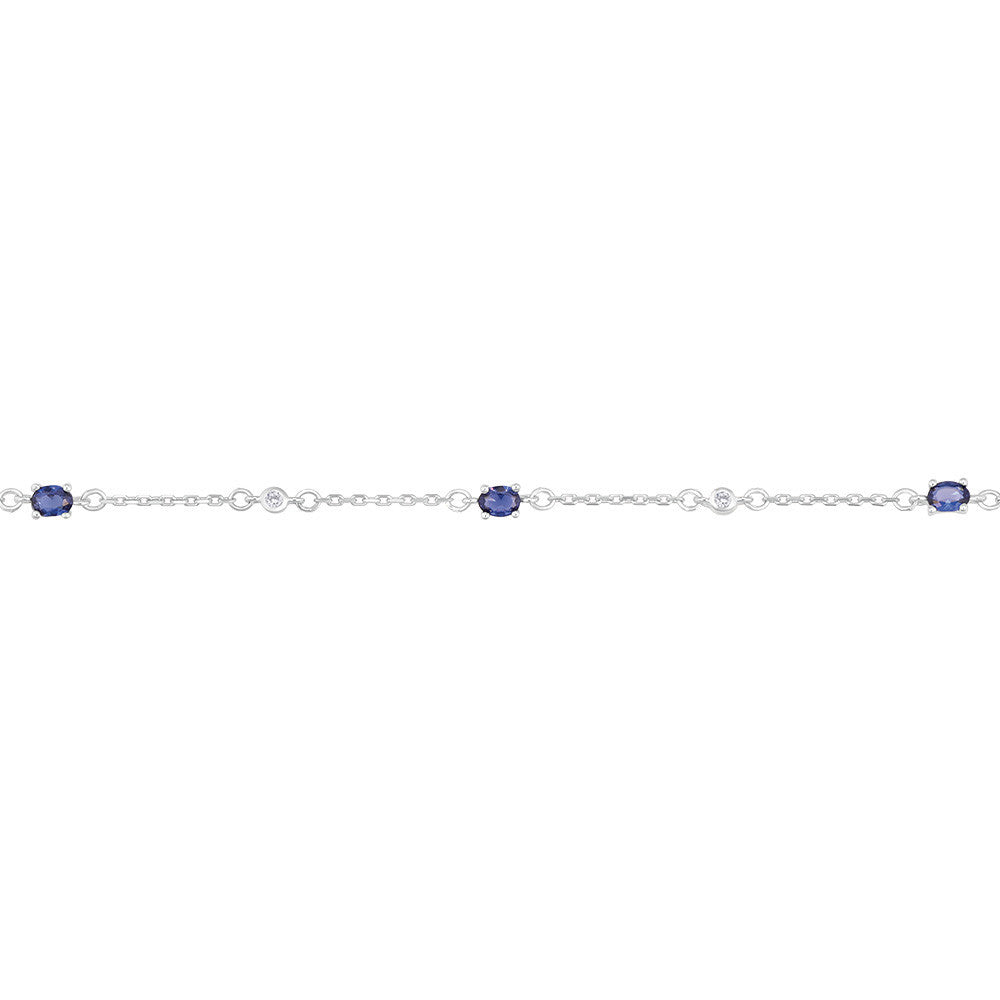 Bracelet en Argent et Oxyde de Zirconium - 1