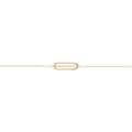 Bracelet en Or et Oxyde de Zirconium  - 1