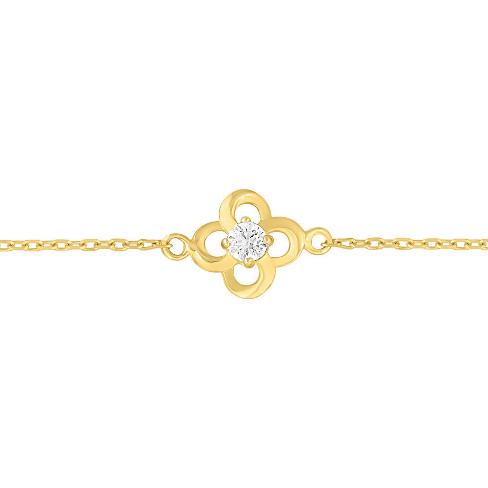 Bracelet en Or et Oxyde de Zirconium - 1