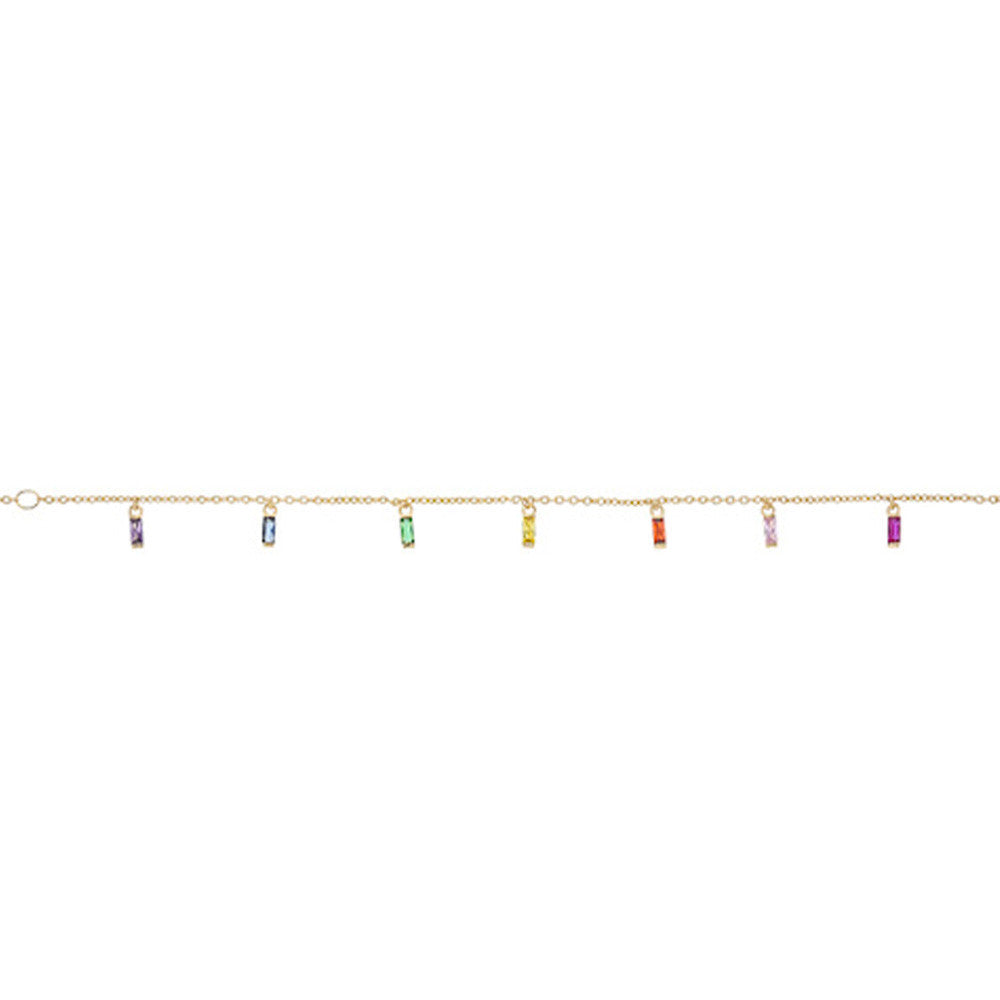 Bracelet en Plaqué Or et Oxyde de Zirconium - 1